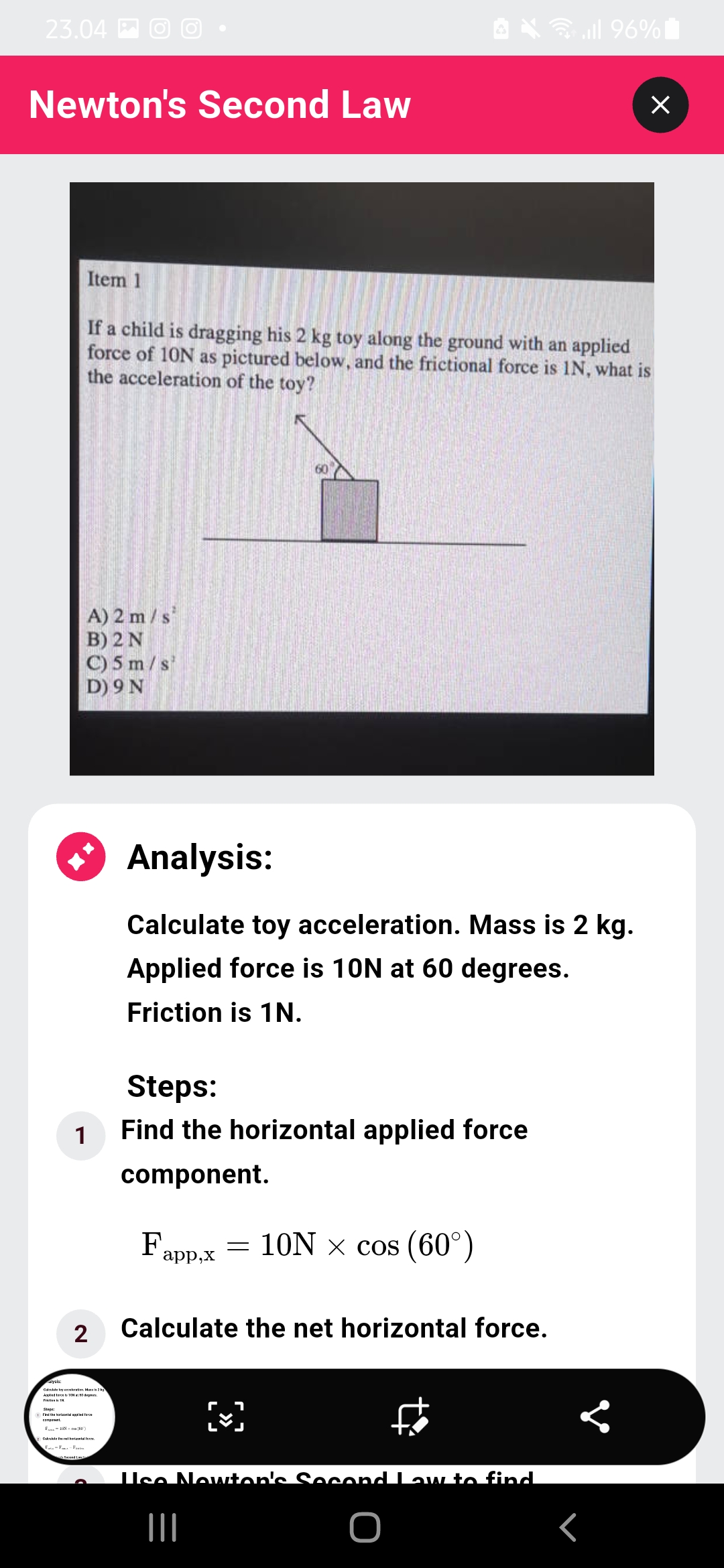 Fitur Step-by-Step Solutions SnapAI